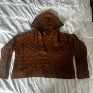 American Eagle Outfitters Brown Knit Sweater